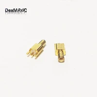 free shipping 1pc ssmb male plug rf coax connector pcb mount straight goldplated new wholesale