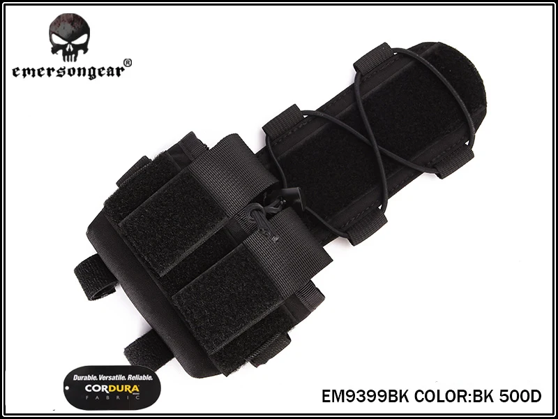 BLACK Emersongear боевой шлем MK2 батарейный ящик противовес Мультикам Тактический шлем Чехол - Цвет: BLACK