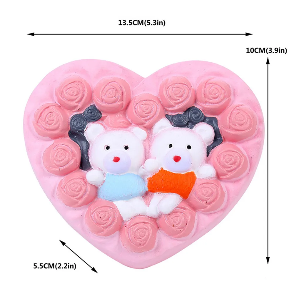 

Delicious Couple Bear Cake Scented Squishies Doll Slow Rising Stress Relief Squeeze Toys Scented for Kids Gift Anti Stress Toy