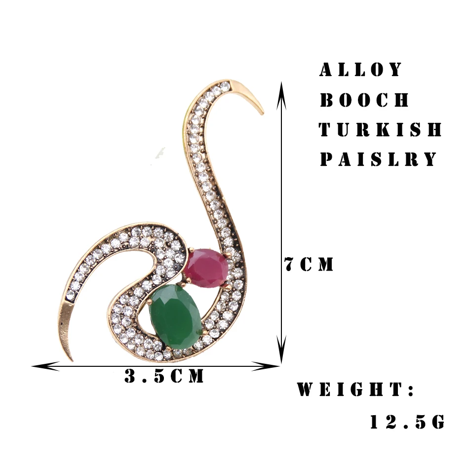 Винтажная Турецкая женская брошь из смолы в форме цветка булавка линия потока