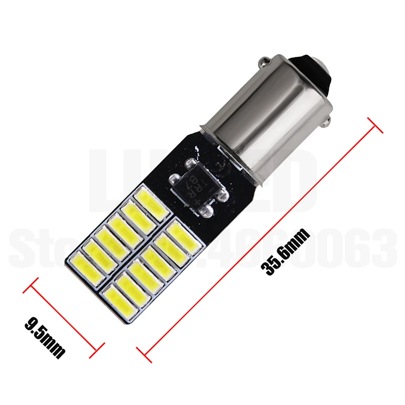 2x BA9S светодиодный s T4W супер яркий 4014 светодиодный 24 SMD Автомобильный номерной знак огни авто лампа маркер светильник неполярность DC 12 В