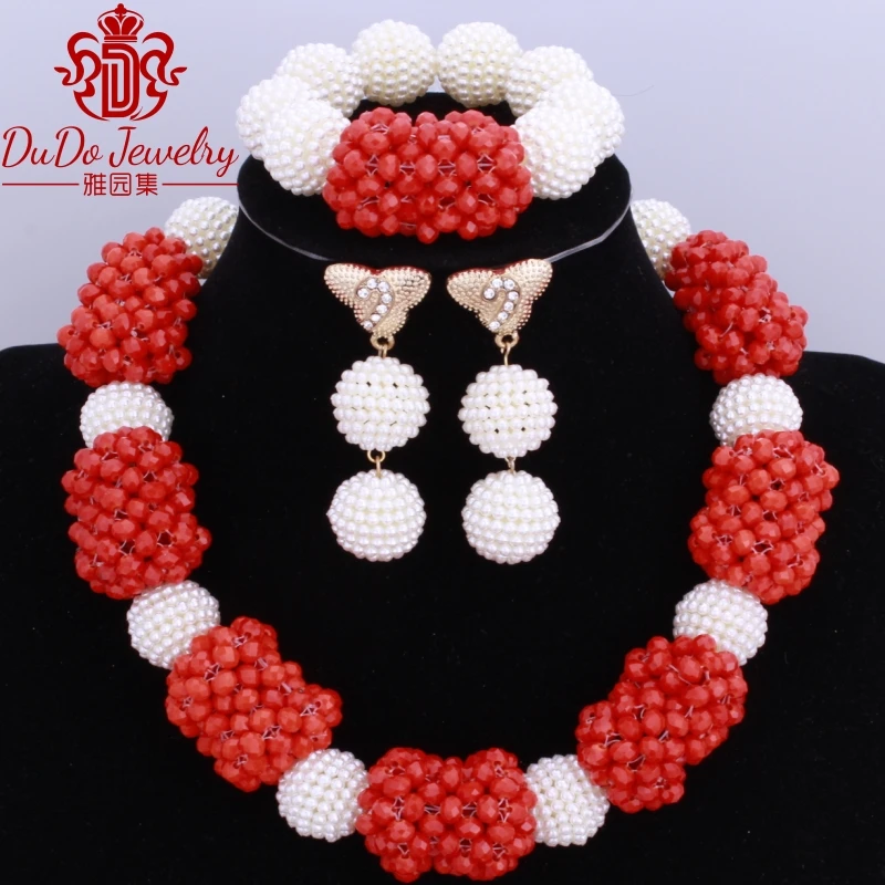 Новейший итальянский комплект ювелирных изделий из розово-красных африканских