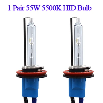 SKYJOYCE AC 55 Вт балласт ксенона H7 H11 D2H HID комплект 5500 К H1 H3 HB3 HB4 фар автомобиля ксеноновая лампа 55 Вт электронный блок ксеноновой фары HID комплект - Испускаемый цвет: 1 Pair 55W Bulb