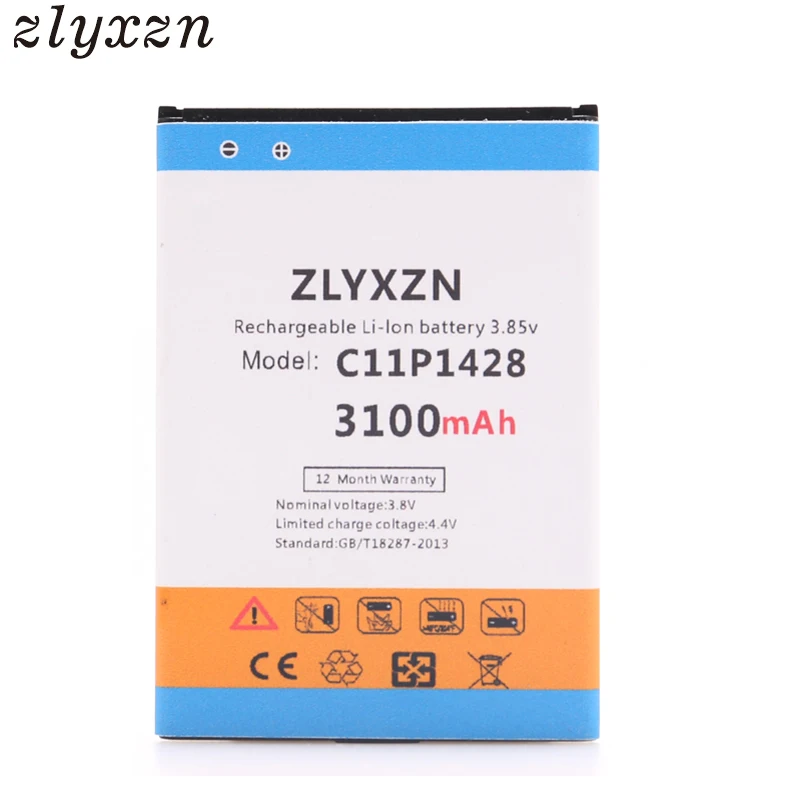 Аккумулятор ZLYXZN C11P1428 3100 мАч для Asus Zenfone 2 Zenfone2 Laser ZE500KL ZE500KG | Мобильные телефоны и