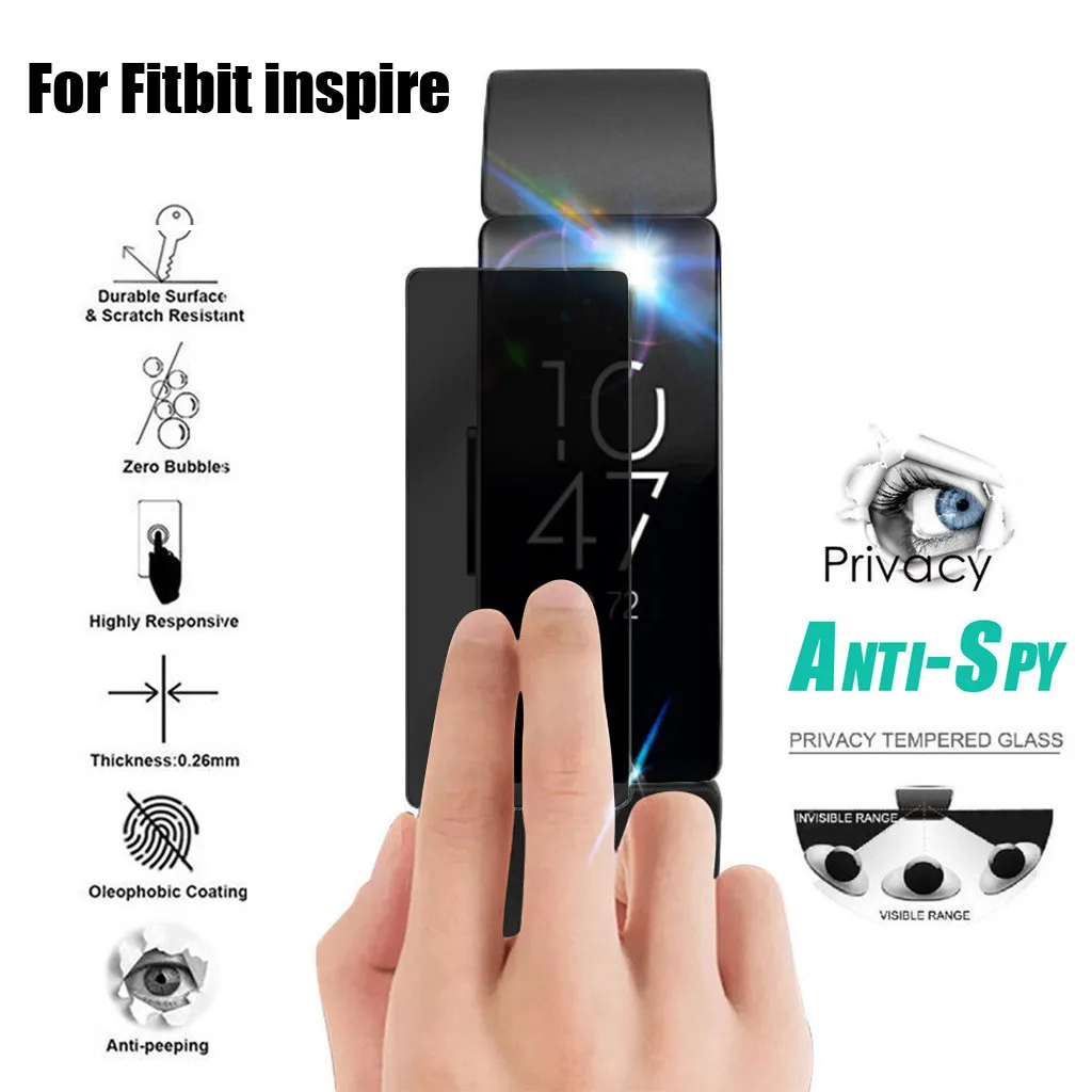 1 шт/3 шт для Fitbit inspire Пленка Конфиденциальности Смарт часы закаленное ПЭТ Полный