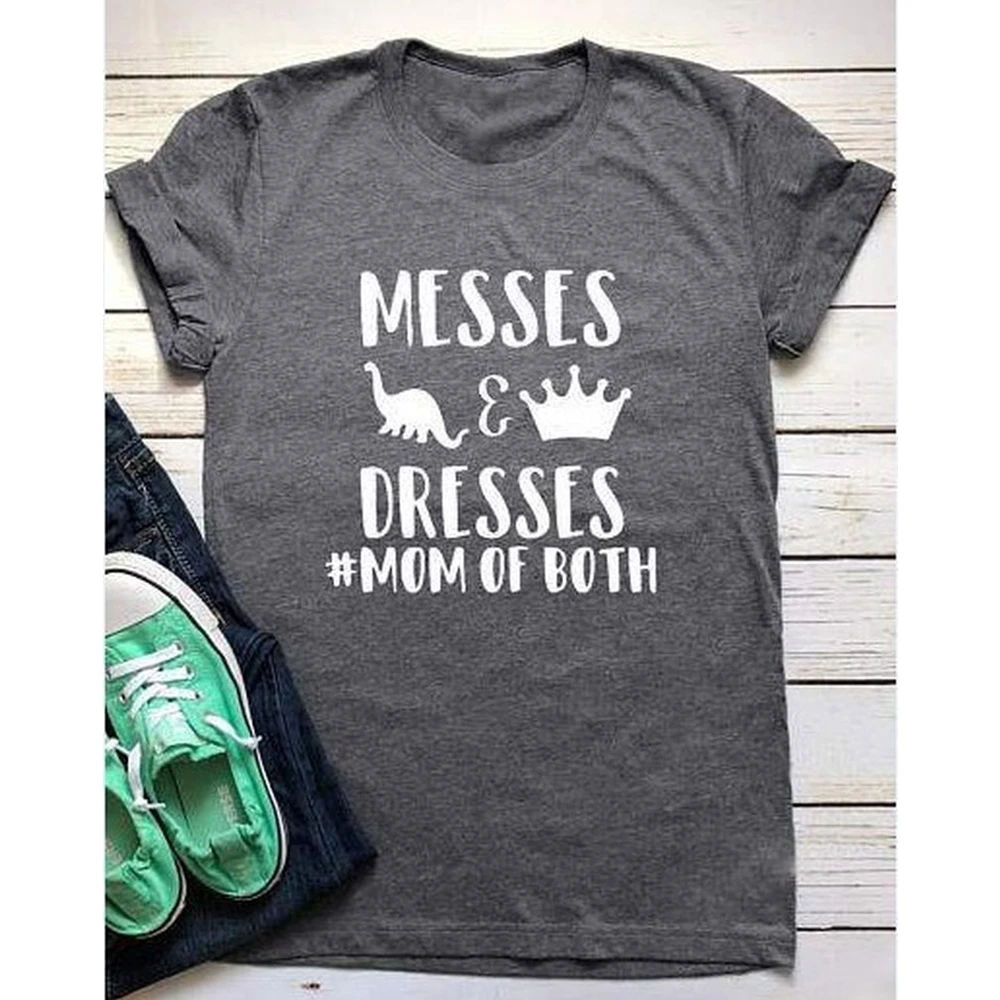 

New Women Messes Mommy T-shirt Mom of Both Unisex Tee Mom Tee Motherhood T Shirt