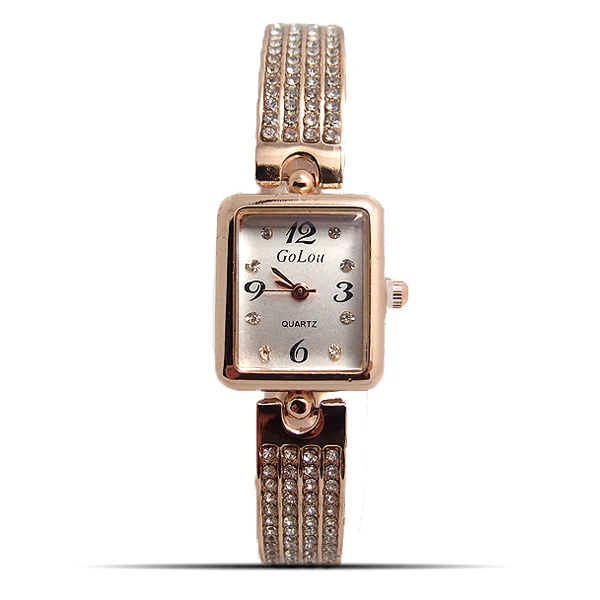 Новые модные часы с розовым золотом стразы женские кристаллами наручные Relojes Mujer