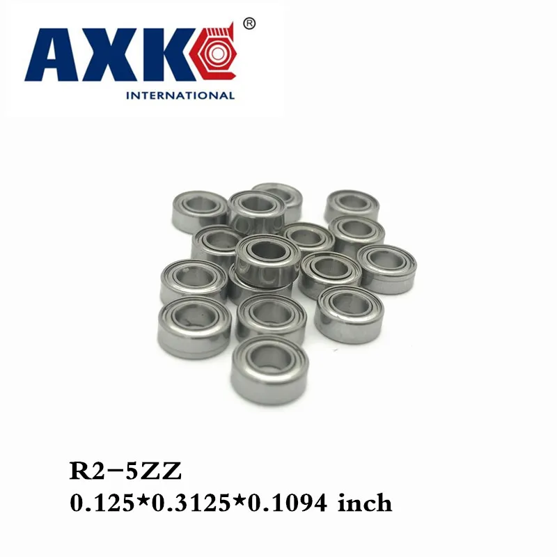 

R2-5zz Bearing Abec-1 (10pcs) 1/8"x5/16"x9/64" Inch Miniature R2-5 Zz Ball Bearings For Rc Models