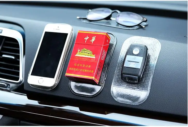 

5pcs/lot Automobiles Interior Accessories for Mobile Phone mp3mp4 Pad GPS Anti Slip Car Sticky Anti-Slip Mat Storage Box LF 257
