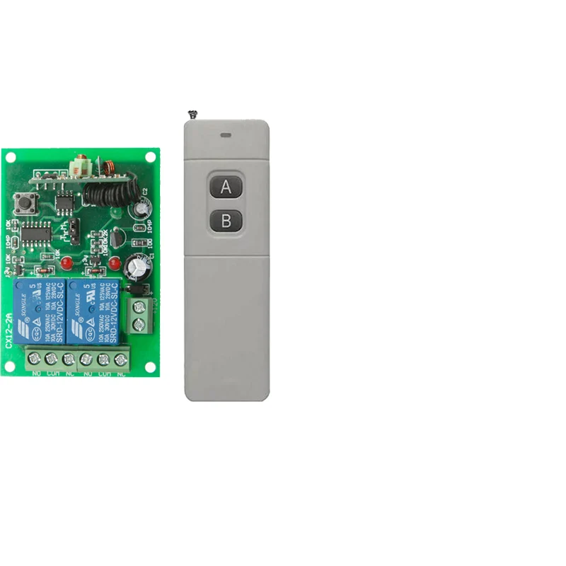 3000M Long Distance DC 12V 2 CH 2CH RF Wireless Remote Control Switch System Transmitter + Receiver 315/433 MHz | Электроника