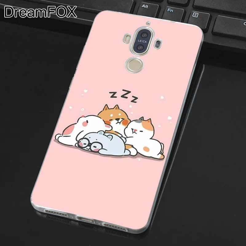 DREAMFOX M317 Cut Corgi Soft TPU Silicone Case Cover For Huawei Mate Nova 2 9 10 20 30 Lite Pro Plus |