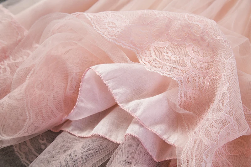 Платье для маленьких девочек одежда детей праздничное кружевное платье