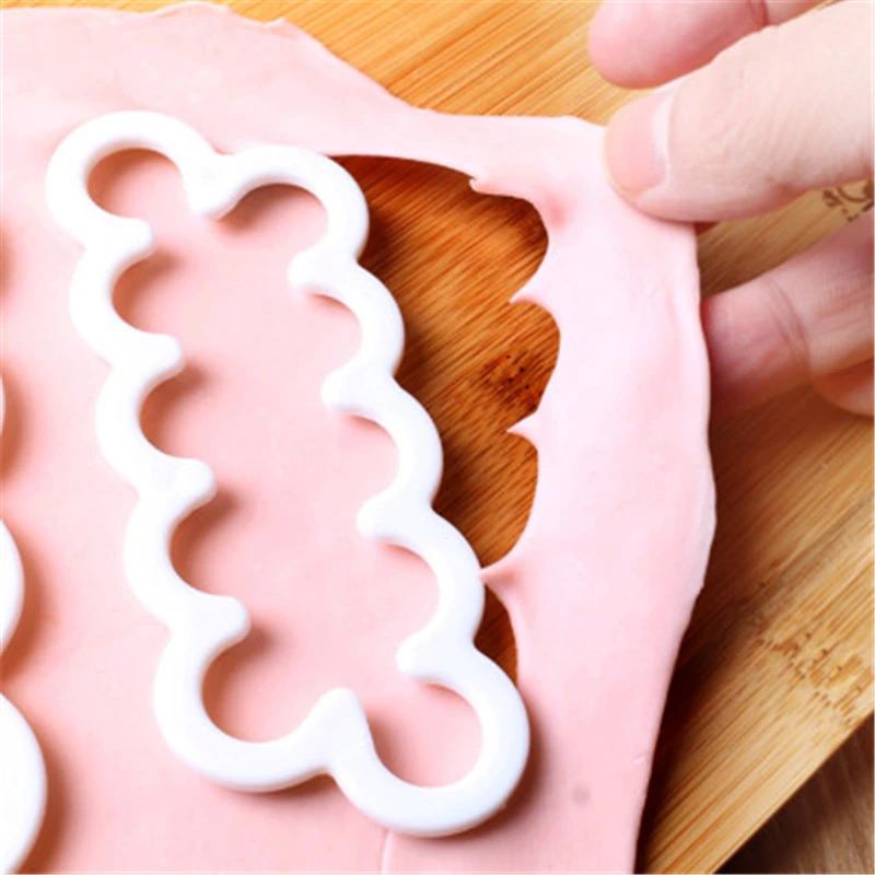 3 шт Роза тиснение белая форма 3D Трехмерная торт кружева плесень DIY помадка