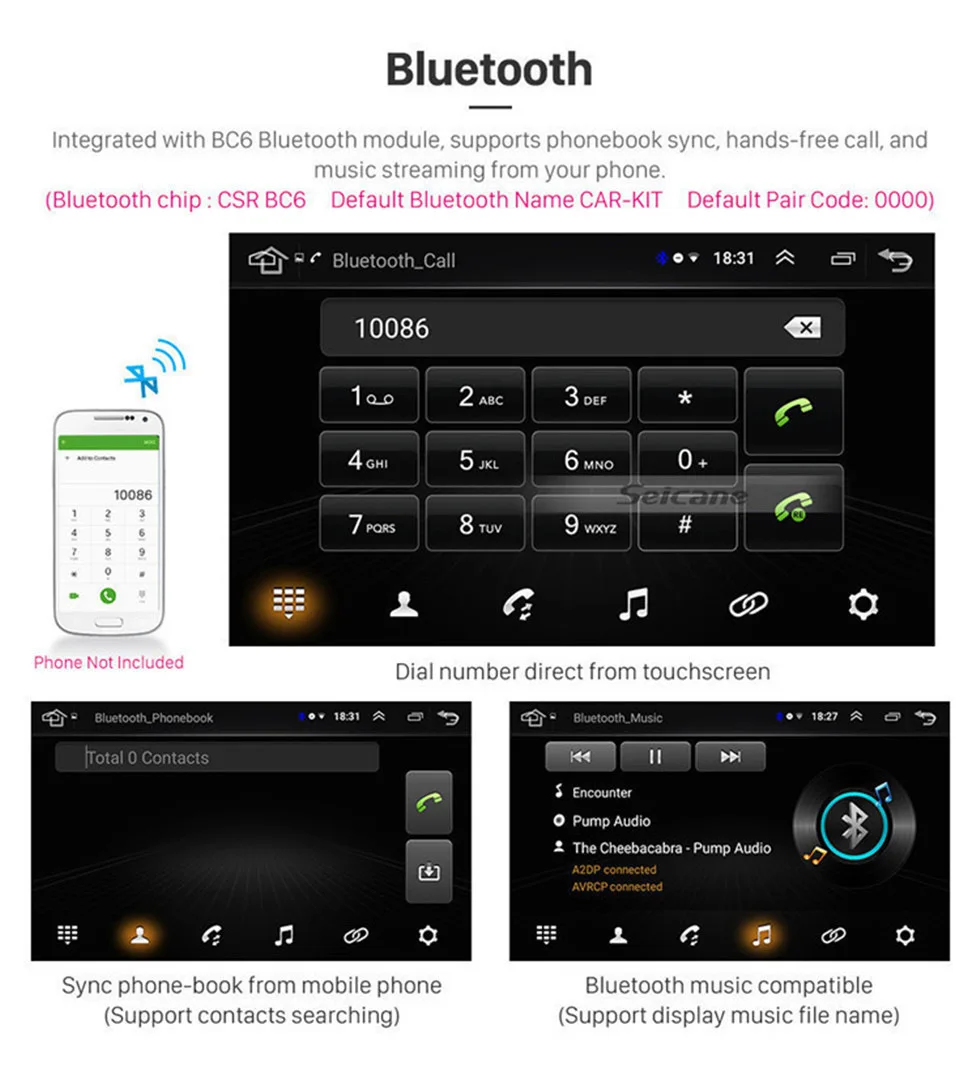 Seicane 2Din Android 8,1 1080P gps головное устройство для HYUNDAI I10 Grand i10 RHD 2013- 9 дюймов автомобильный стерео dvd-плеер задняя камера