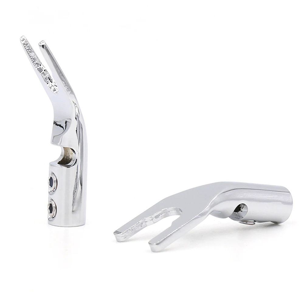 Hi Fi аудио 4 шт. высокопроизводительная Y образная вилка из чистой меди с родиевым