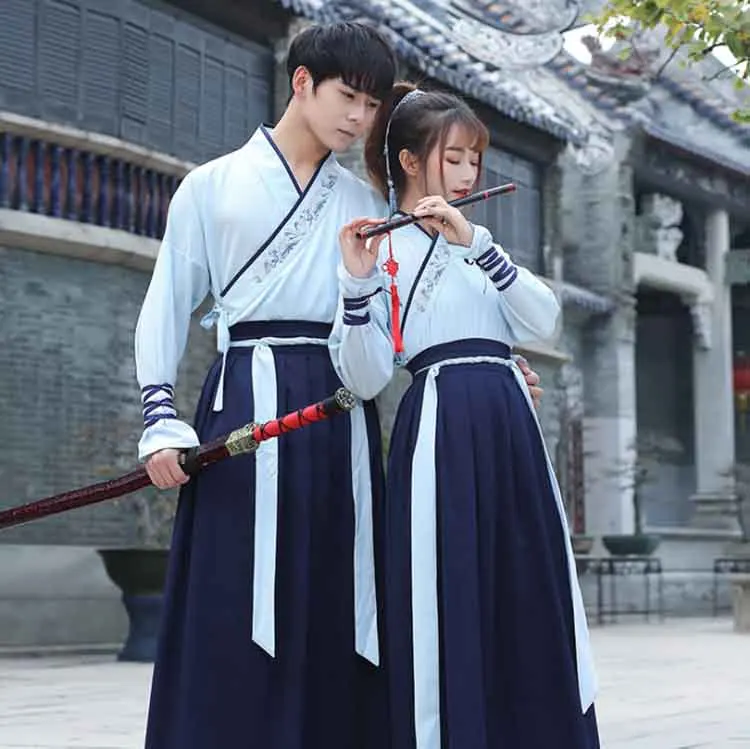 Пары Hanfu старинная Китайская традиционная одежда Fatasia взрослый костюм для