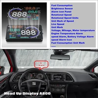car hud head up display for seat leon 1p 5f mk2 mk3 2006 2019 auto accessories overspeed safe driving screen plug and play film