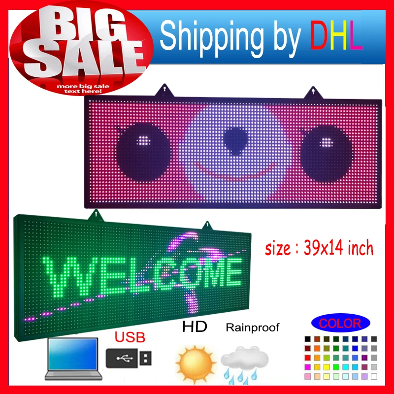 P10RGB полноцветный уличный Водонепроницаемый светодиодный