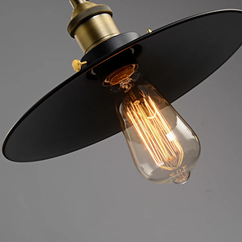 Винтажный подвесной светильник Лофт железный шкив лампа для кухни украшение