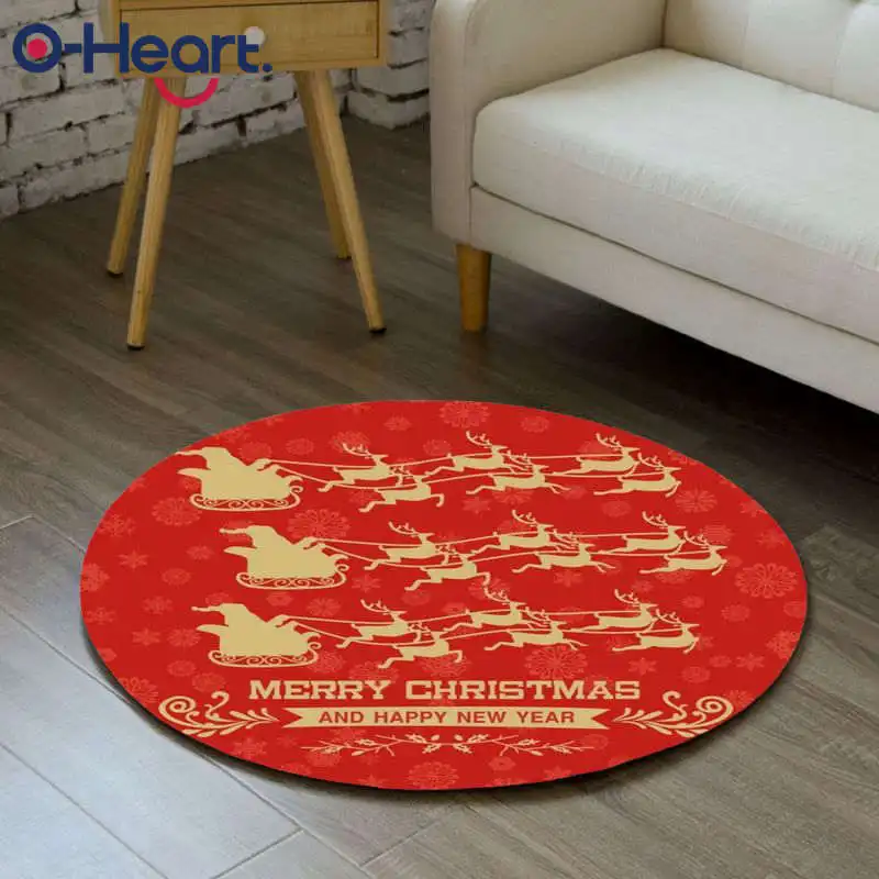 Нескользящий коврик для двери Merry Christmas фланелевый декор уличные рождественские