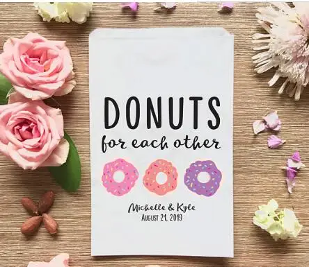 Персонализированные сладкие пончики свадебные попкорн конфеты буфет печенье