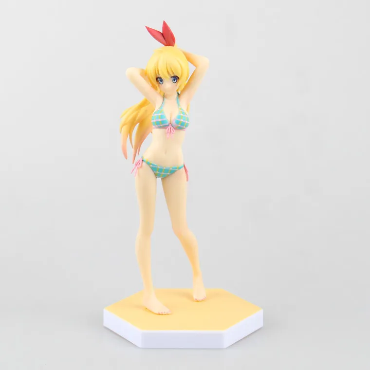 Аниме Nisekoi Chitoge Kirisaki купальник Ver ПВХ фигурка Коллекционная модель игрушки куклы 18