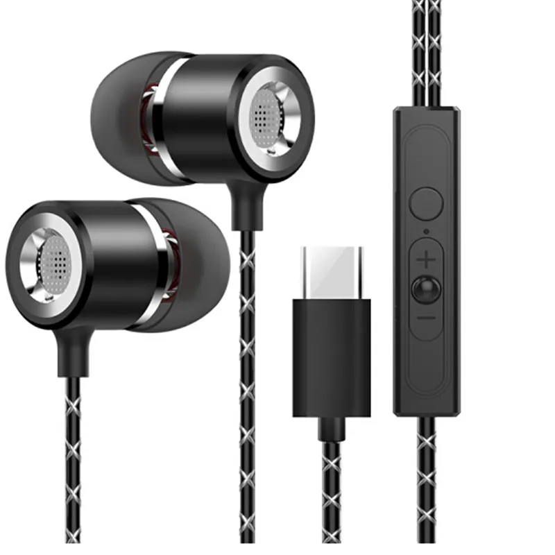 AKASO стерео наушники для Usb Leeco Type C с микрофоном Letv LeEco Le 2 Pro Max телефонные