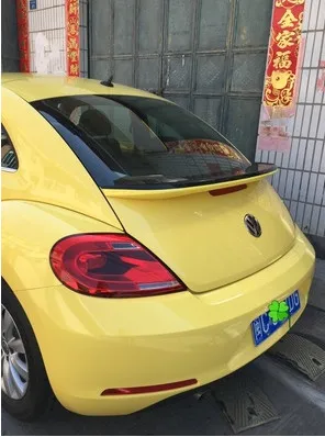 Цвет: желтый Для Volkswagen Beetle спойлер Высокое качество ABS Материал заднее крыло автомобиля праймер цвет задний спойлер 2012 - Цвет: Цвет: желтый