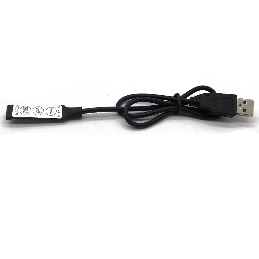 USB RGB контроллер DC5V Led диммер с 3 клавишами 4 контактный разъем для 5 в полоса 19