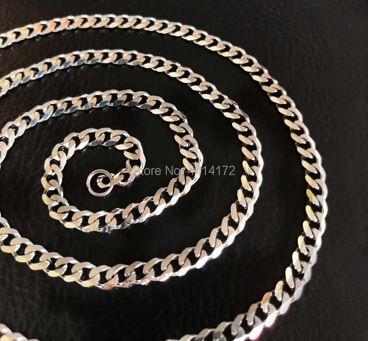 Бесплатная доставка 4 мм ожерелье из нержавеющей стали мужская и женская цепь
