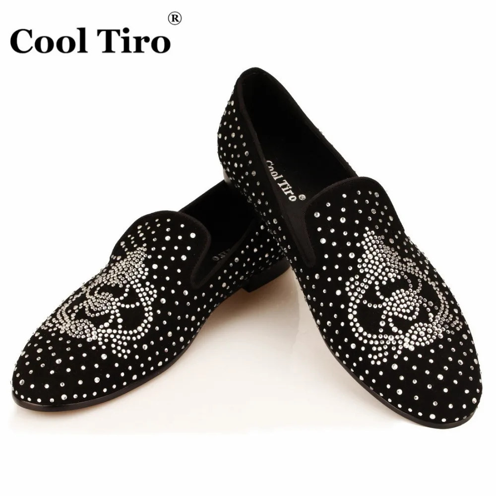 COOL TIRO/Новинка модные черные замшевые мужские туфли на плоской подошве со