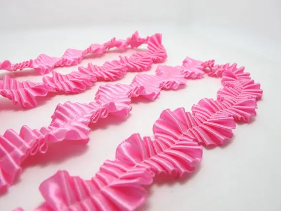 Плиссированная отделка | Гофрированная лента 1 дюймовая плиссированная