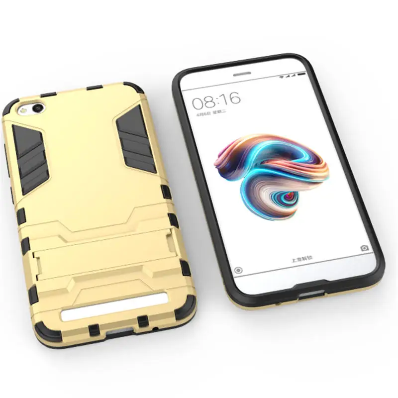 Whyes For Xiaomi Redmi 5 5A Note Plus Case Armor Cover Stand PC TPU Hybrid Soft Silicone |