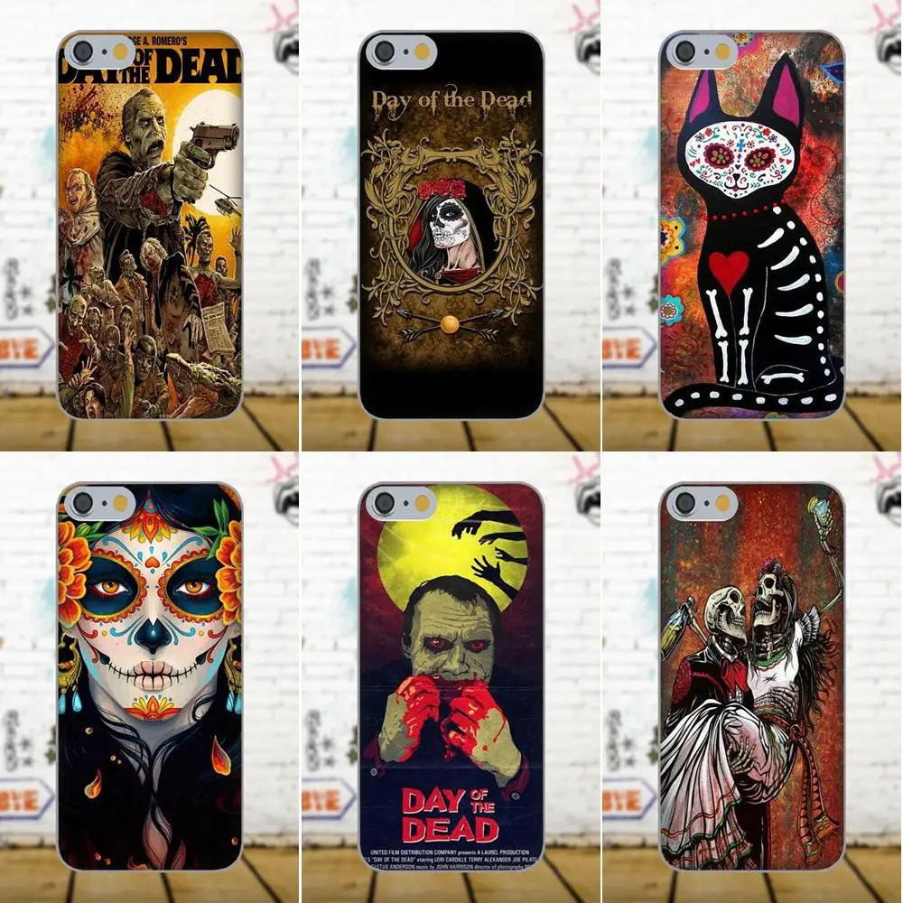 Тату-череп день мертвых девушек для Apple iPhone 4 4S 5 5C 5S SE 6 6S 7 8 Plus X LG G4 G5 G6 K4 K7 K8 K10 |