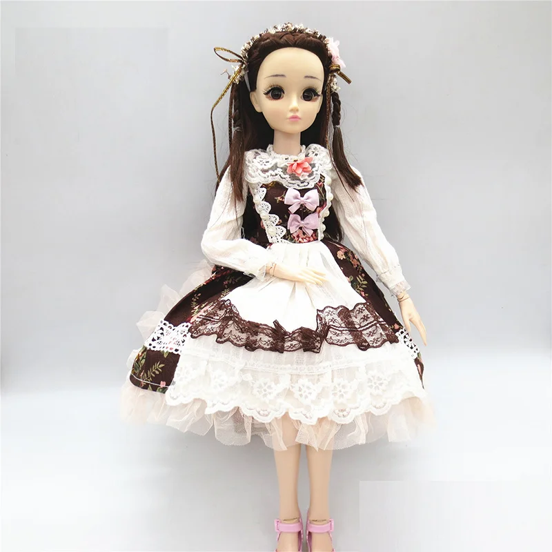 Пушистая юбка для 1/3 60 см куклы BJD Милая одежда платье пасторальный стиль одежда праздничная юбка DIY аксессуар элегантный костюм игрушки - Цвет: Белый