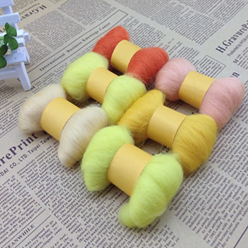 

Коврик для валяния из натуральной шерсти, 6 цветов, 30 г