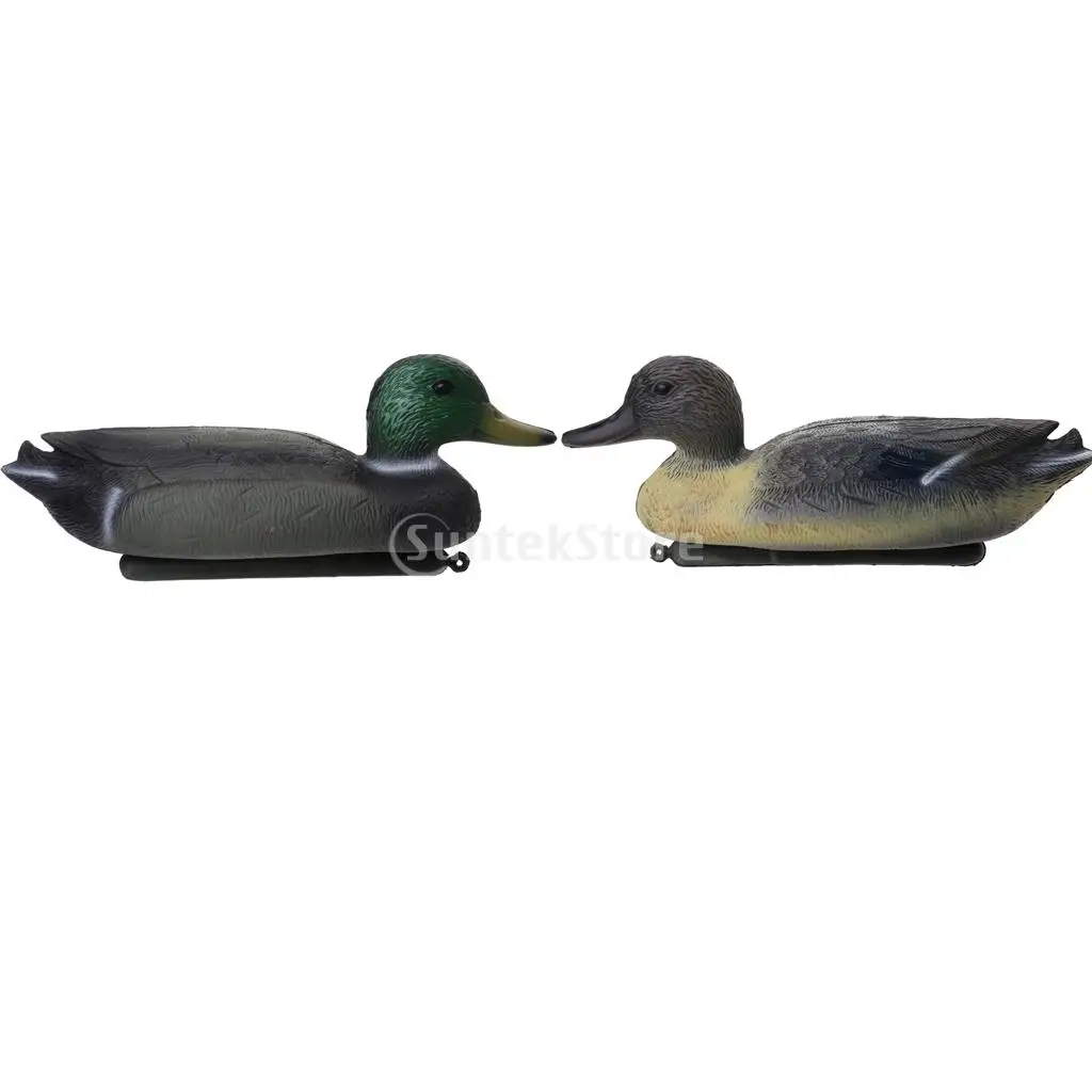 4 шт. Рыбалка Охота мужской манок пластик утка Decoy Drake w/плавающий Киль