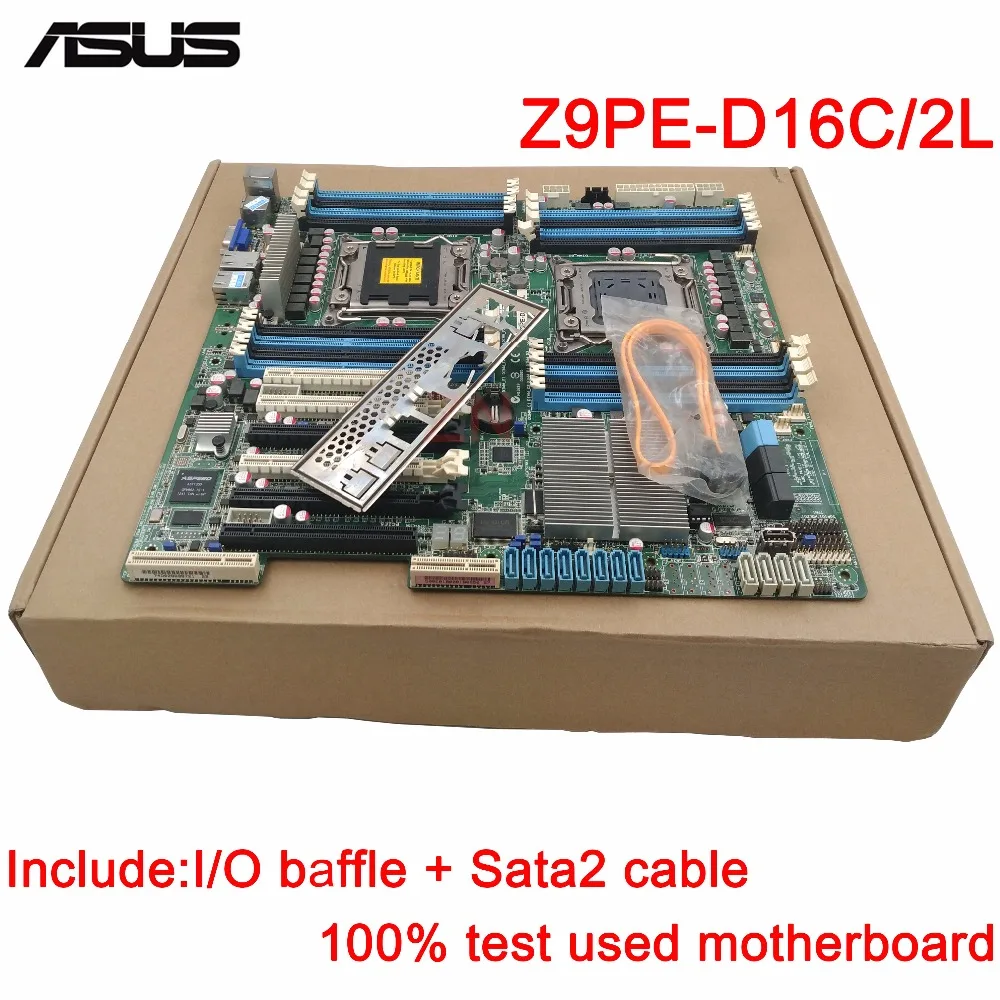 Оригинальный использовать сервер материнская плата для ASUS Z9PE D16C2L D16C/2L Socket 2011