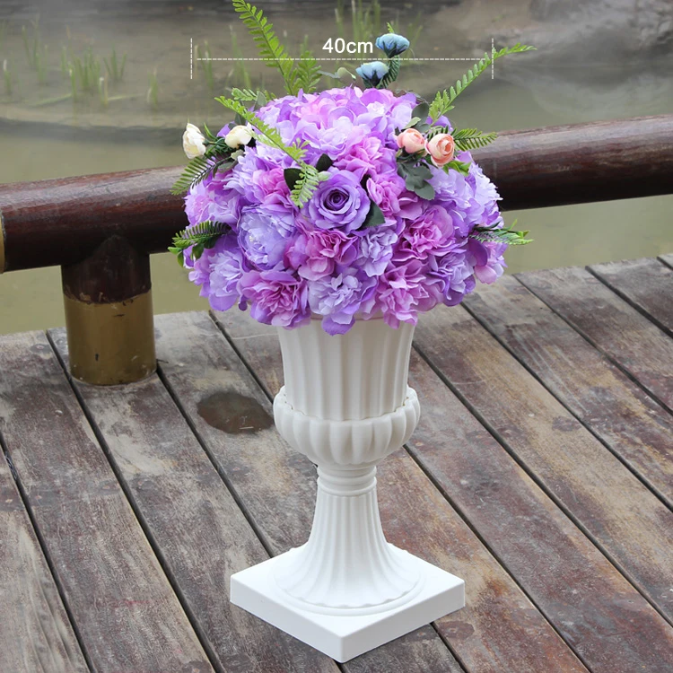 34 35-40 см оливковая ветка Георгин дорожный гид искусственный цветок шар DIY Свадебный декор букета фон стол цветок роза лист ягода - Цвет: 34