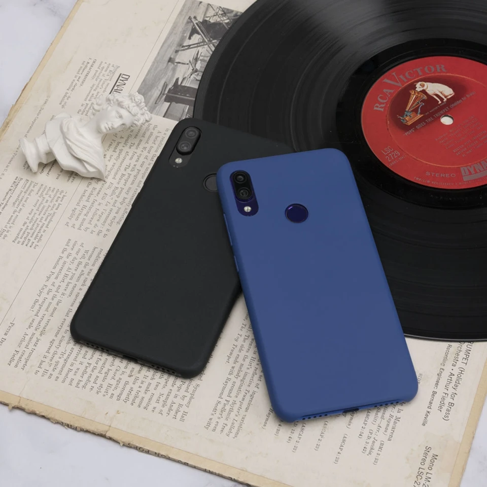 Оригинальный чехол для Xiaomi Redmi Note 7 3 цвета из поликарбоната модный Ультратонкий
