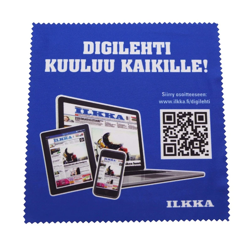 2000 штук оформите свой логотип микрофибры Ткань для чистого мобильного экрана