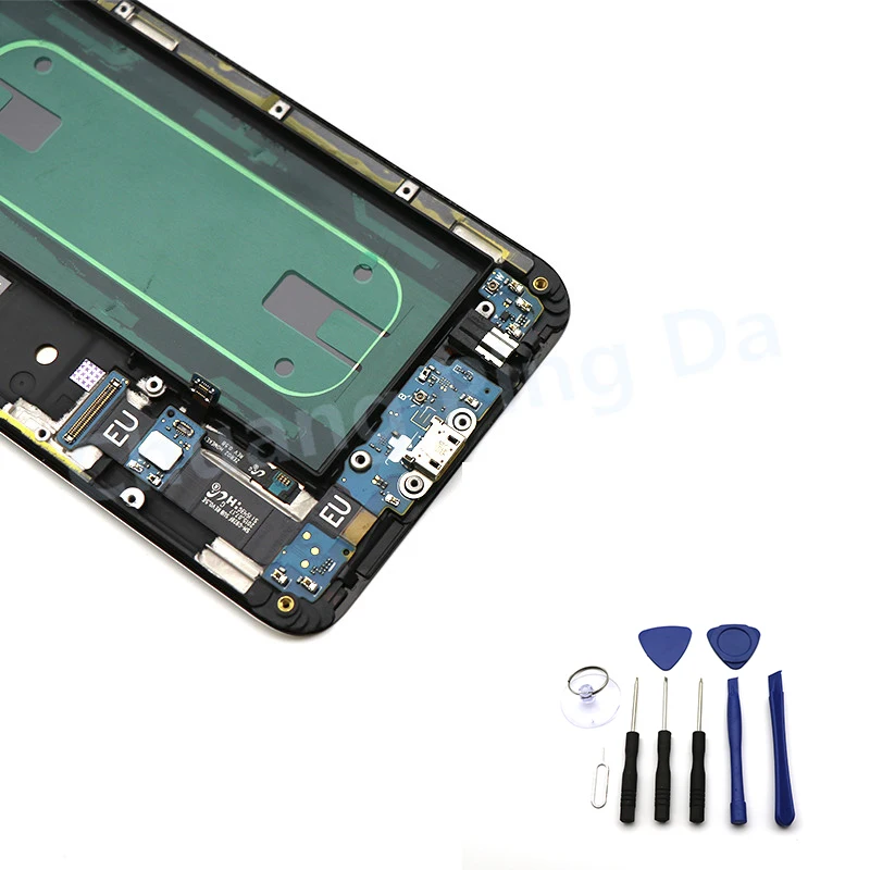 Для samsung Galaxy S6 Edge Plus, ЖК-дисплей G928 G928F, SM-G928F дисплей+ рамка, сенсорный экран, запасная сборка для samsung S6 EdgePlus