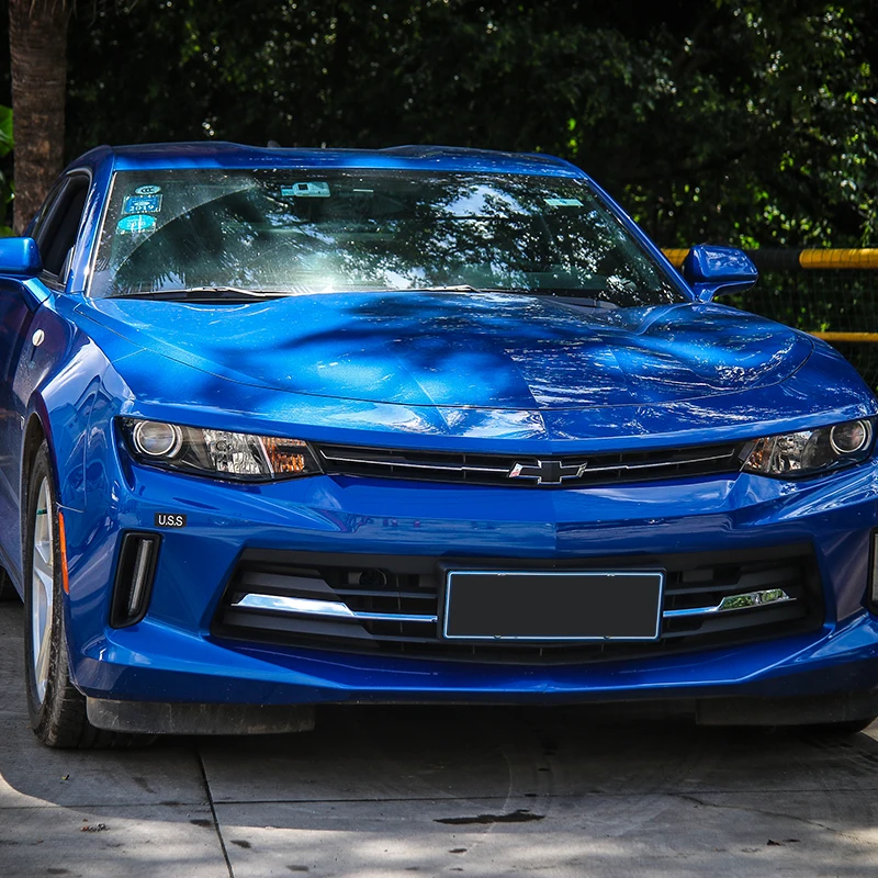 SHINEKA ABS передняя решетка отделка декоративная крышка рамка наклейка для Chevrolet Camaro аксессуары для стайлинга автомобилей