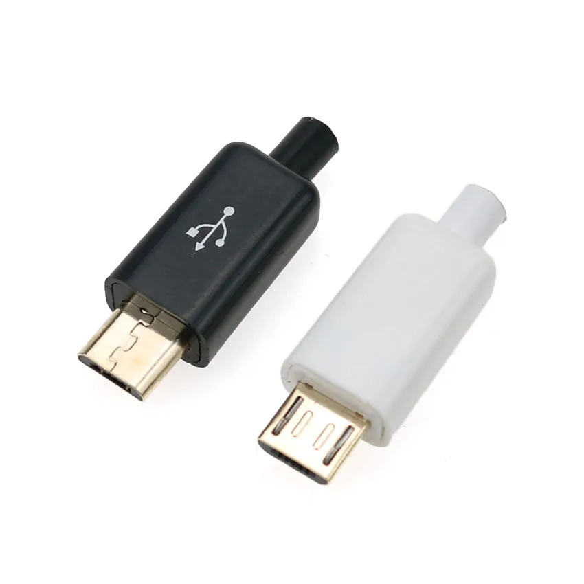 Cltgxdd Micro USB 5Pin золотое покрытие штекер Черный/Белый Сварочные данные OTG линейный