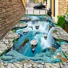 Фотообои 3D стерео обрыв водопад напольная плитка наклейка на открытом воздухе Ванная комната гостиная коридоры ПВХ одежда водостойкие фрески