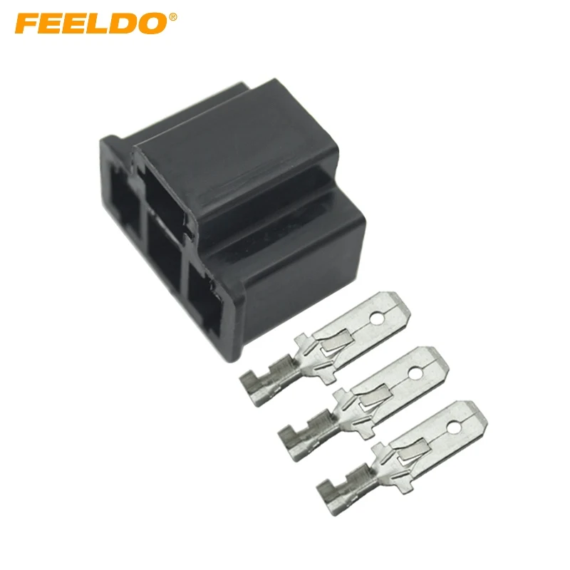 

FEELDO 20Pcs Car Motorcycle H4/HB2/9003 Bulb Waterproof DIY Male Quick Adapter Connector Terminals Plug #FD-2622