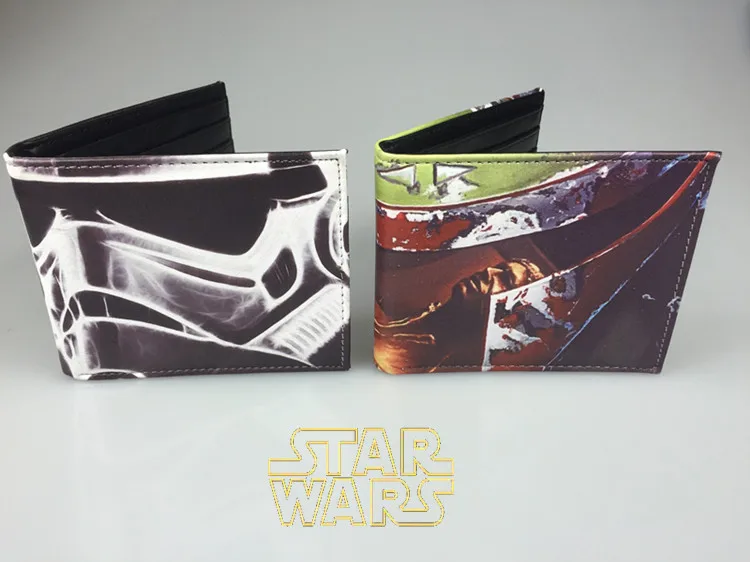 Комиксы Star Wars Женские Кошельки мультфильм аниме кошелек подарок Для мужчин персонажа фильма Короткие Кошелек мешок денег держателя карты кожа короткие Женские Кошельки