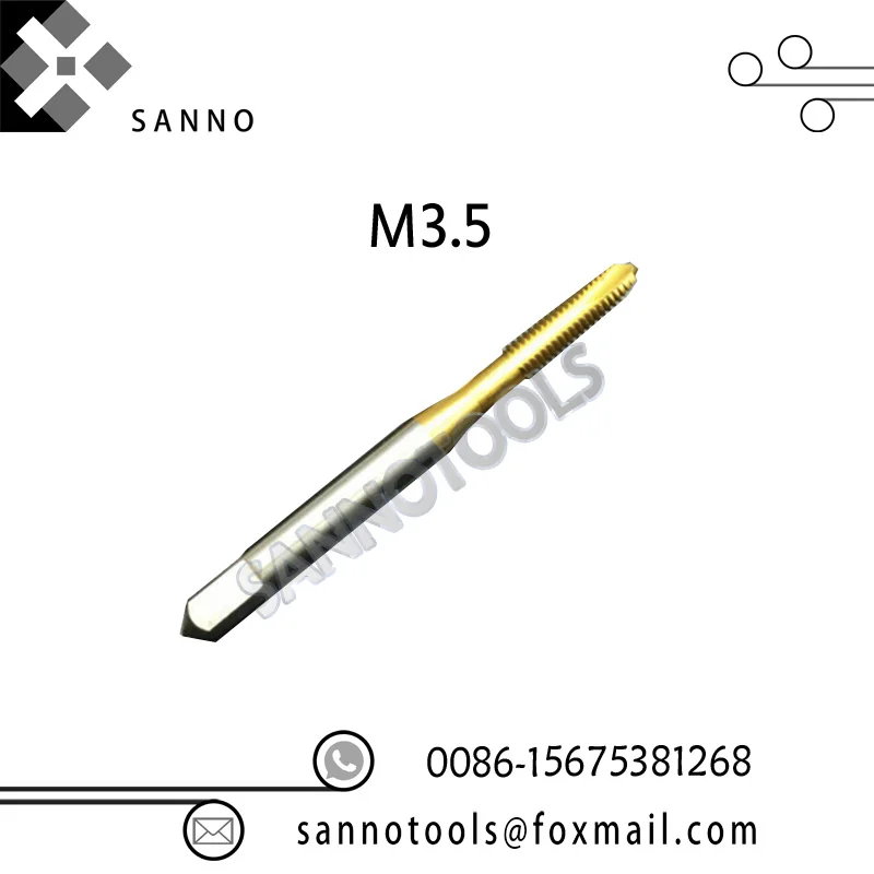 10 шт./лот M2/M2.5/M3/M3.5/M4/M5/M6/M8/M10/M12 нитрид YAMAWA высокоскоростной Стальной Спиральный