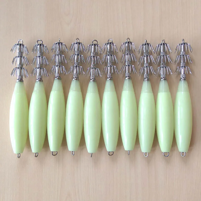 Приманка осьминог светящаяся в темноте 17/33/45/55/65/72 г|squid jigs glow|lure glowfishing glow |