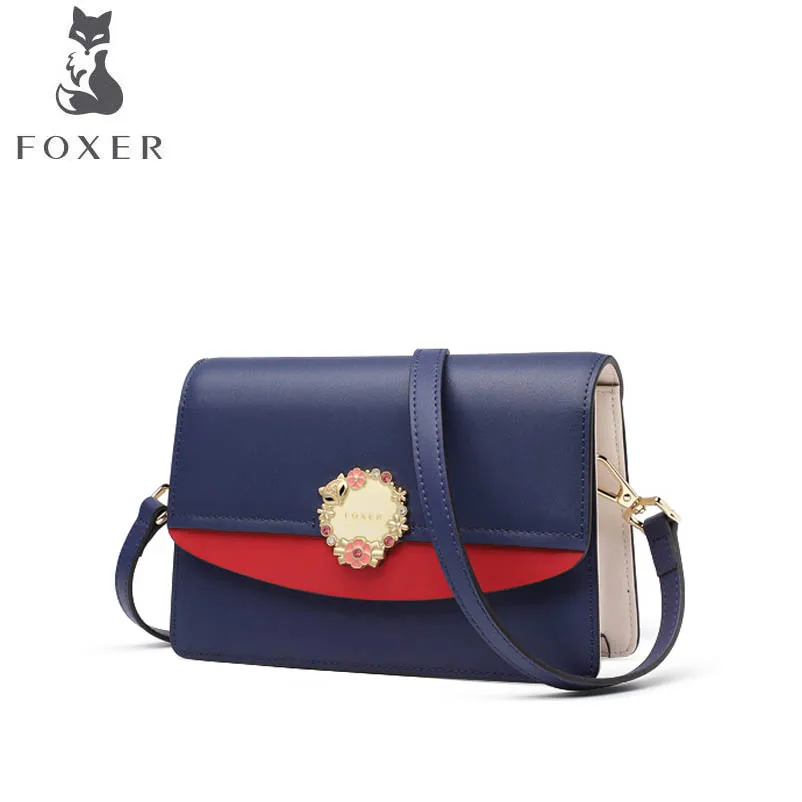 FOXER 2019 Новый кожаный седельный мешок модная универсальная сумка через плечо